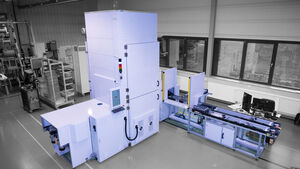 ThermoLine based on the paternoster principle - space-saving vertical conveyor oven.